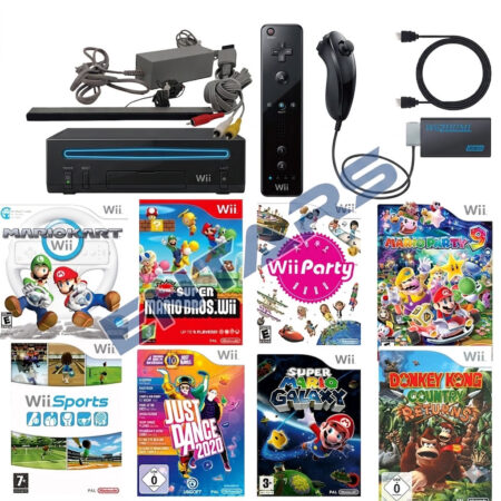 Nintendo wii Console Nera 1 Controller HDMI ,ideale per gioco o Attività sport