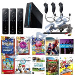 Nintendo wii Nera Console 3 Controller Completa ,ideale per gioco o Attività sport (Copia)